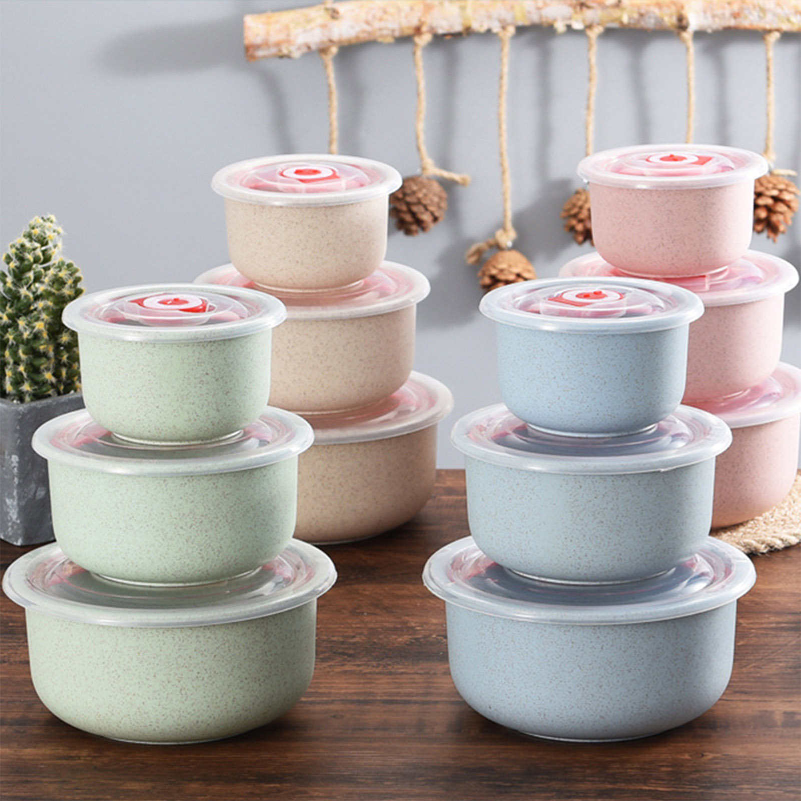 Food Storage Containers Set - 3pcs Food Storage Containers Bento Box
