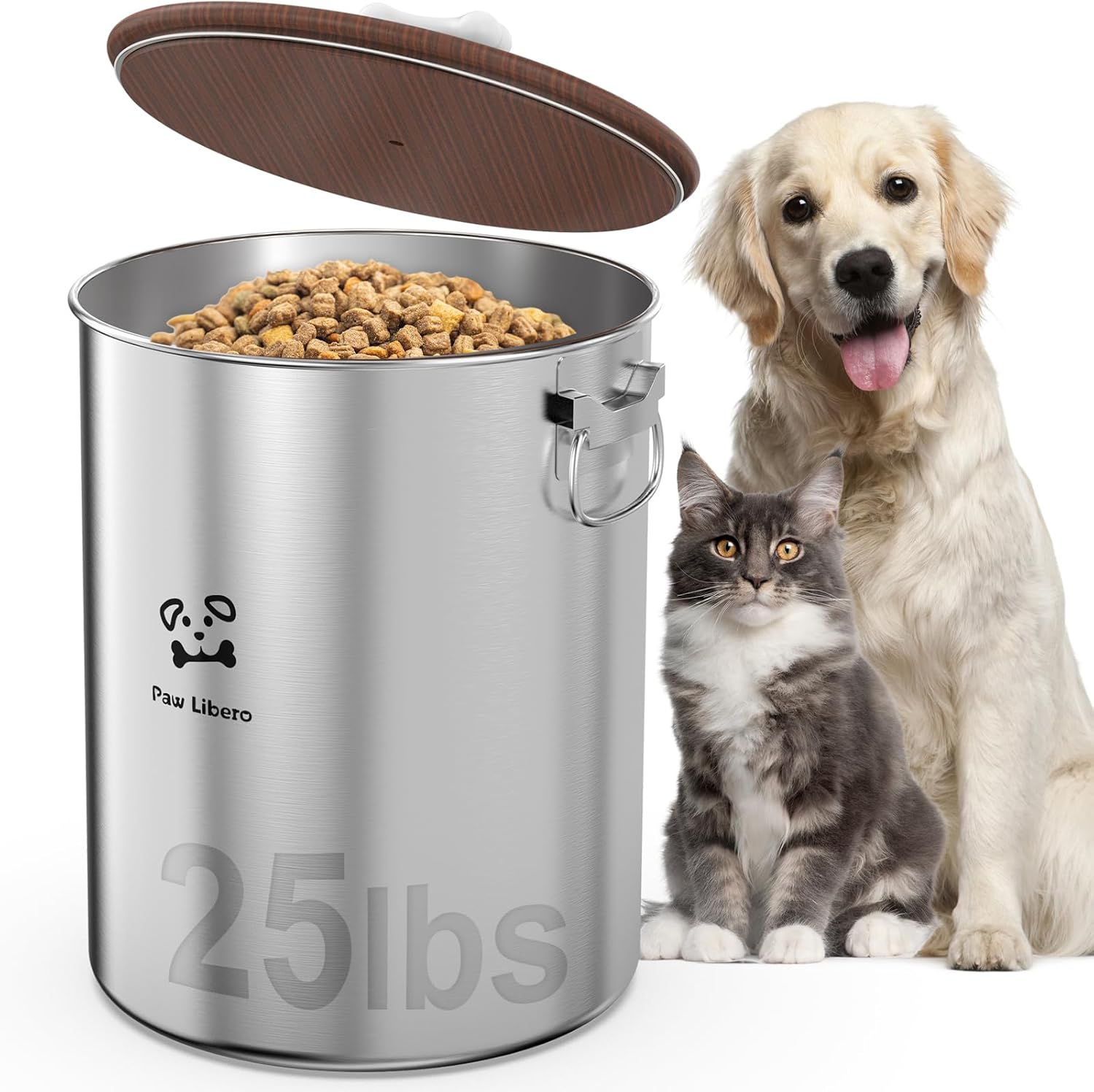 Food Storage Stainless Steel Containers - 25 Lbs Stainless Steel Dog Food