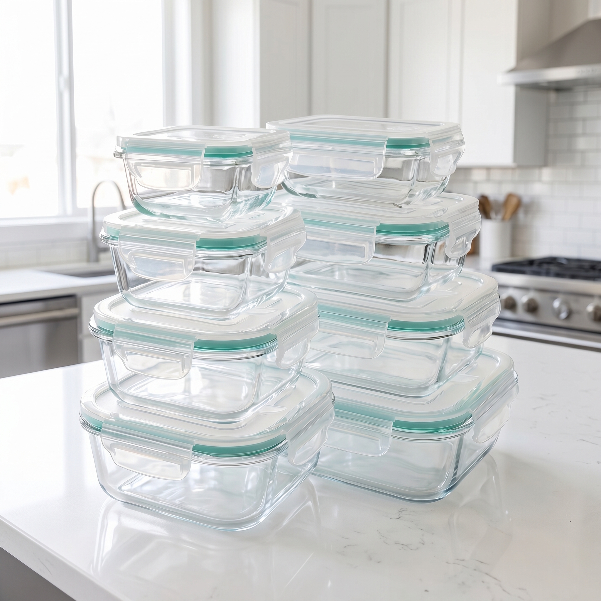 Food Storage Containers Set - A set of 8 food storage