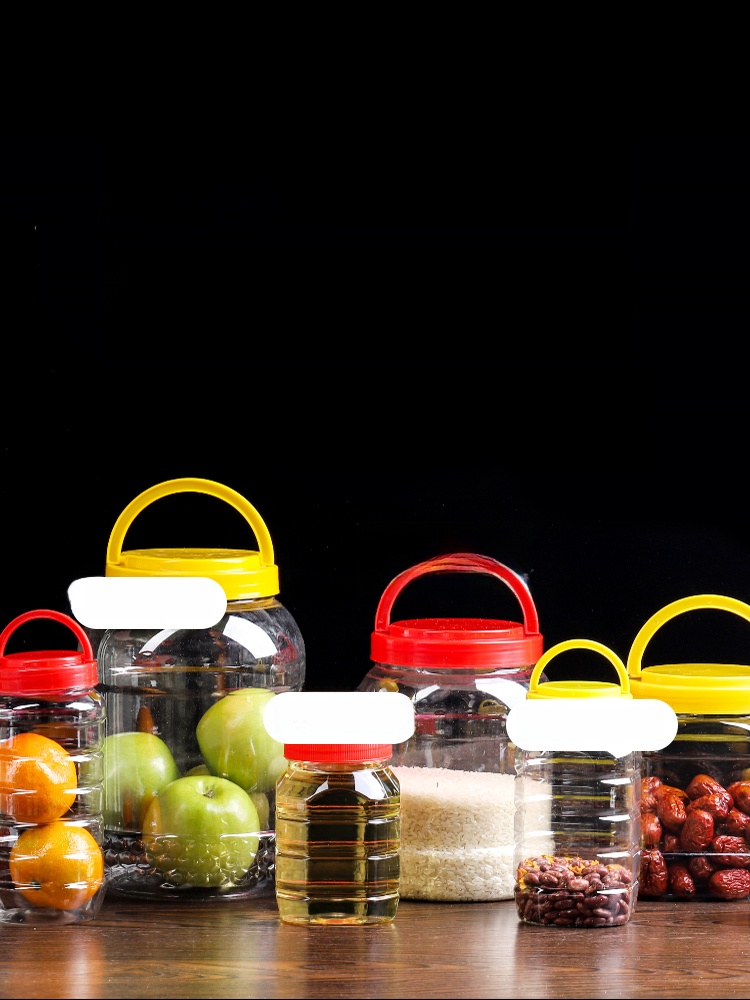 Food Storage Brands - Thickened Plastic Honey Bottle with Lid