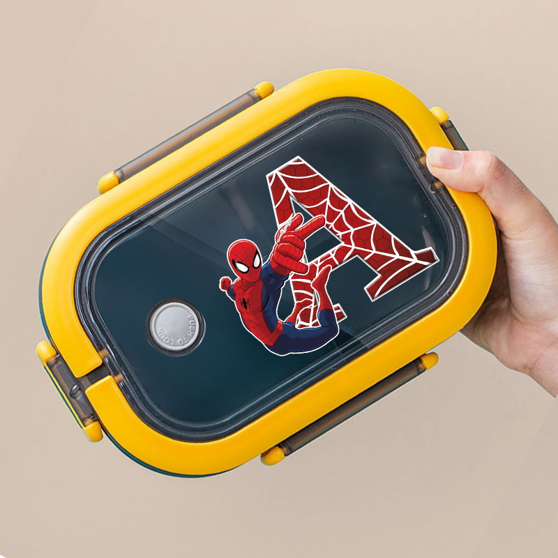 Food Storage Method - Spiderman Lunch Box Cartoon Letter A-Z