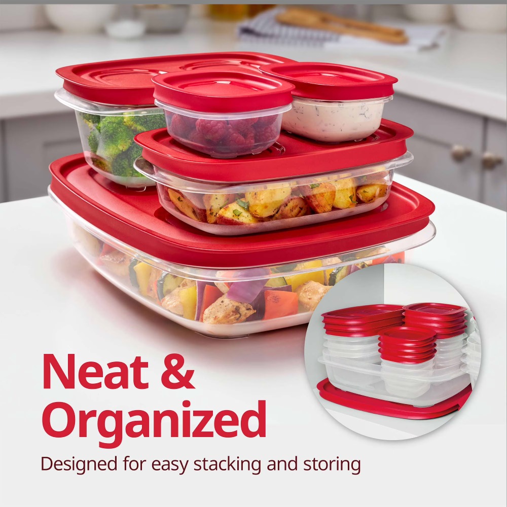 Best Food Storage - Best seller 2 Pack Square Food