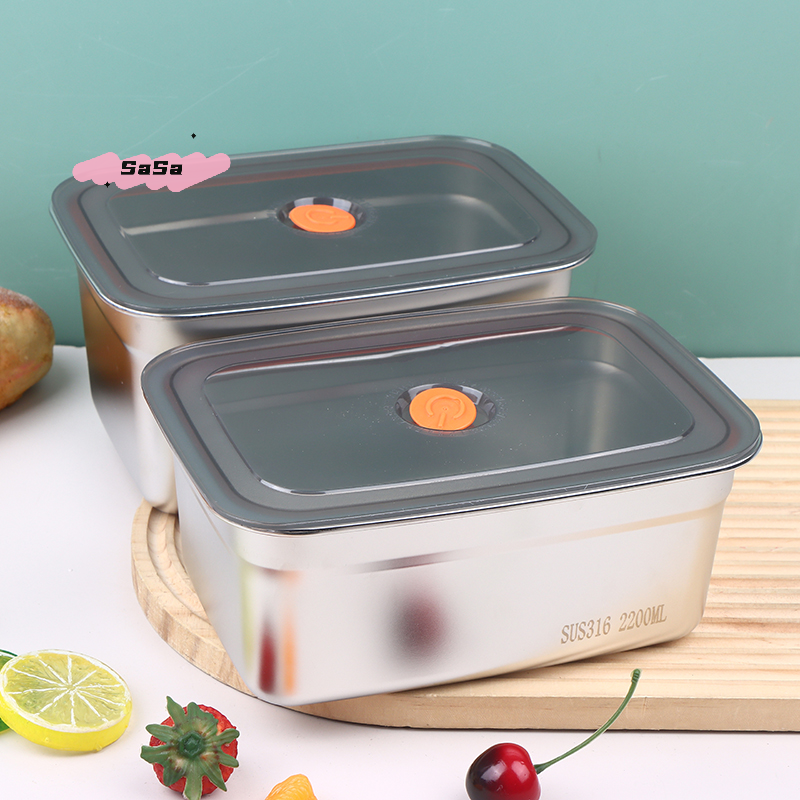 Food Storage Box Stainless Steel - 316 Stainless Steel Leak-proof Bento Box