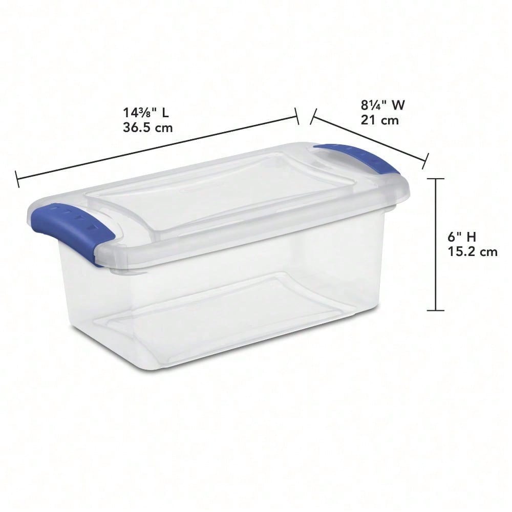 3-Pack 7 Quart Small Clear Pla - Stackable Pantry Bin recensione e prezzo