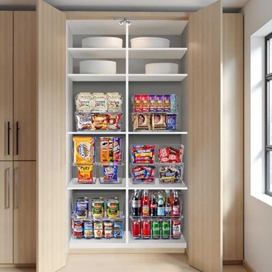 Stackable Storage Bins Open Fr - Stackable Pantry Bin recensione e prezzo