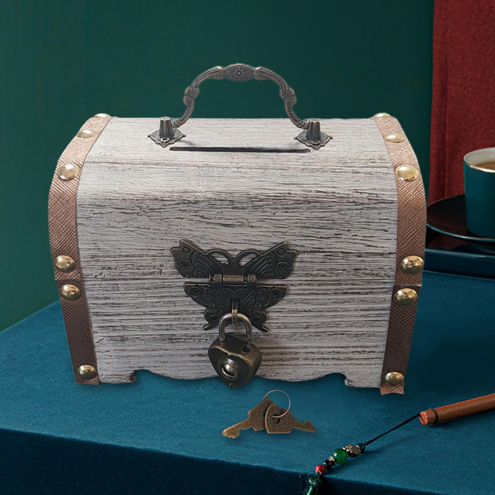 Piggy Bank Treasure Chest with - Food Storage Box With Lock And Key recensione e prezzo