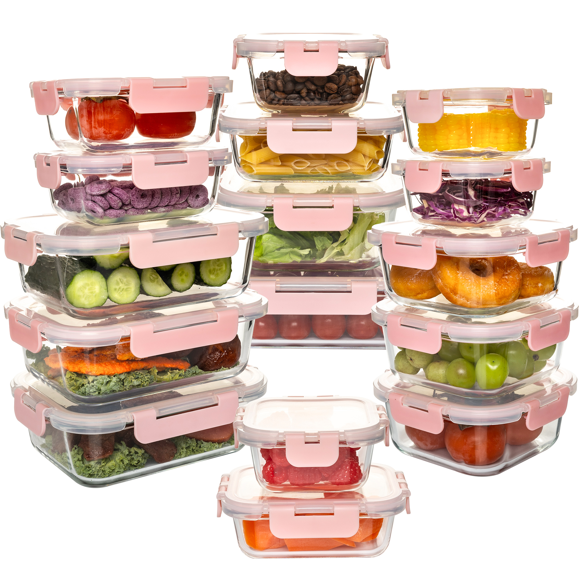 16-Piece Glass Food Storage Co - Food Storage Ideas recensione e prezzo