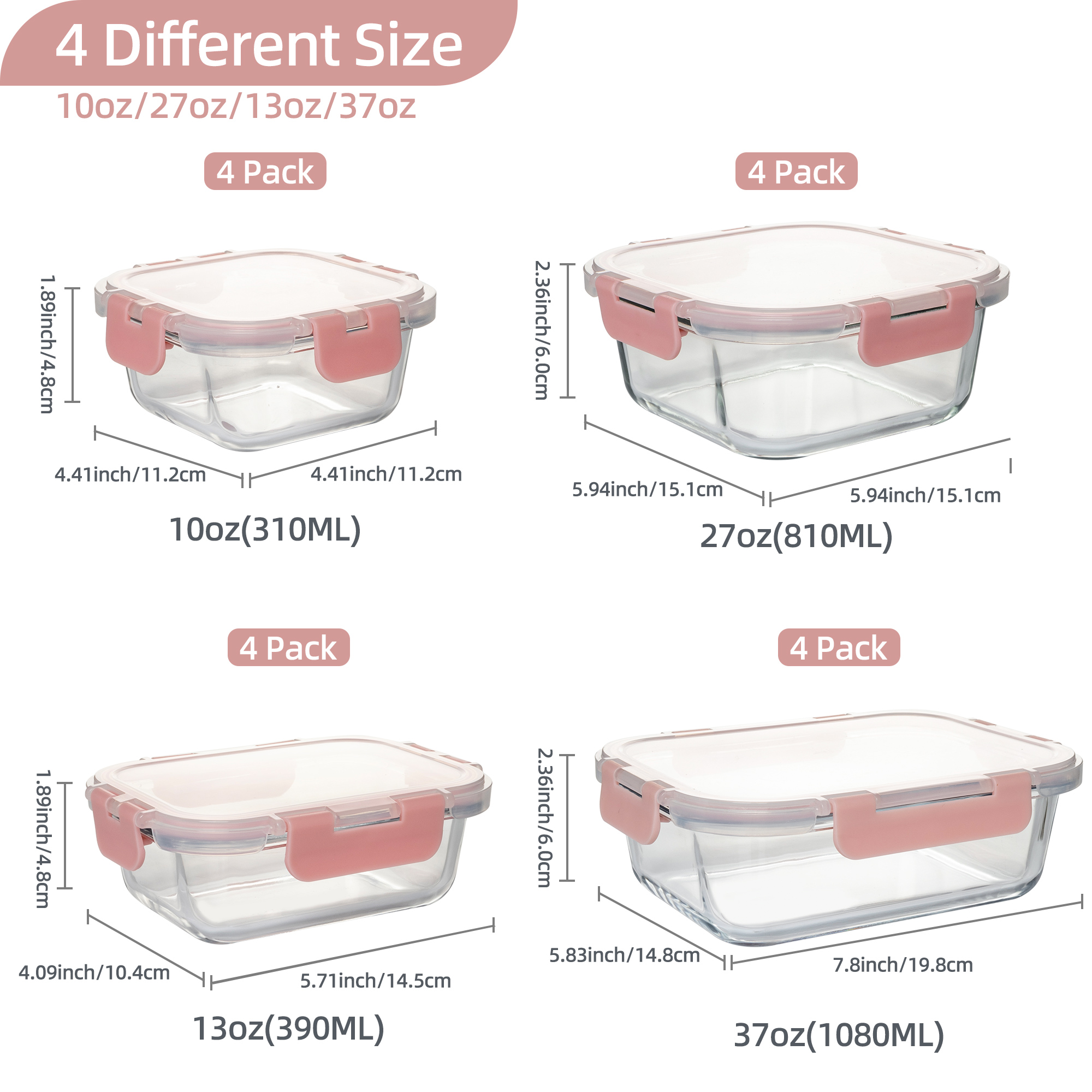 16-Piece Glass Food Storage Co - Food Storage Ideas recensione e prezzo