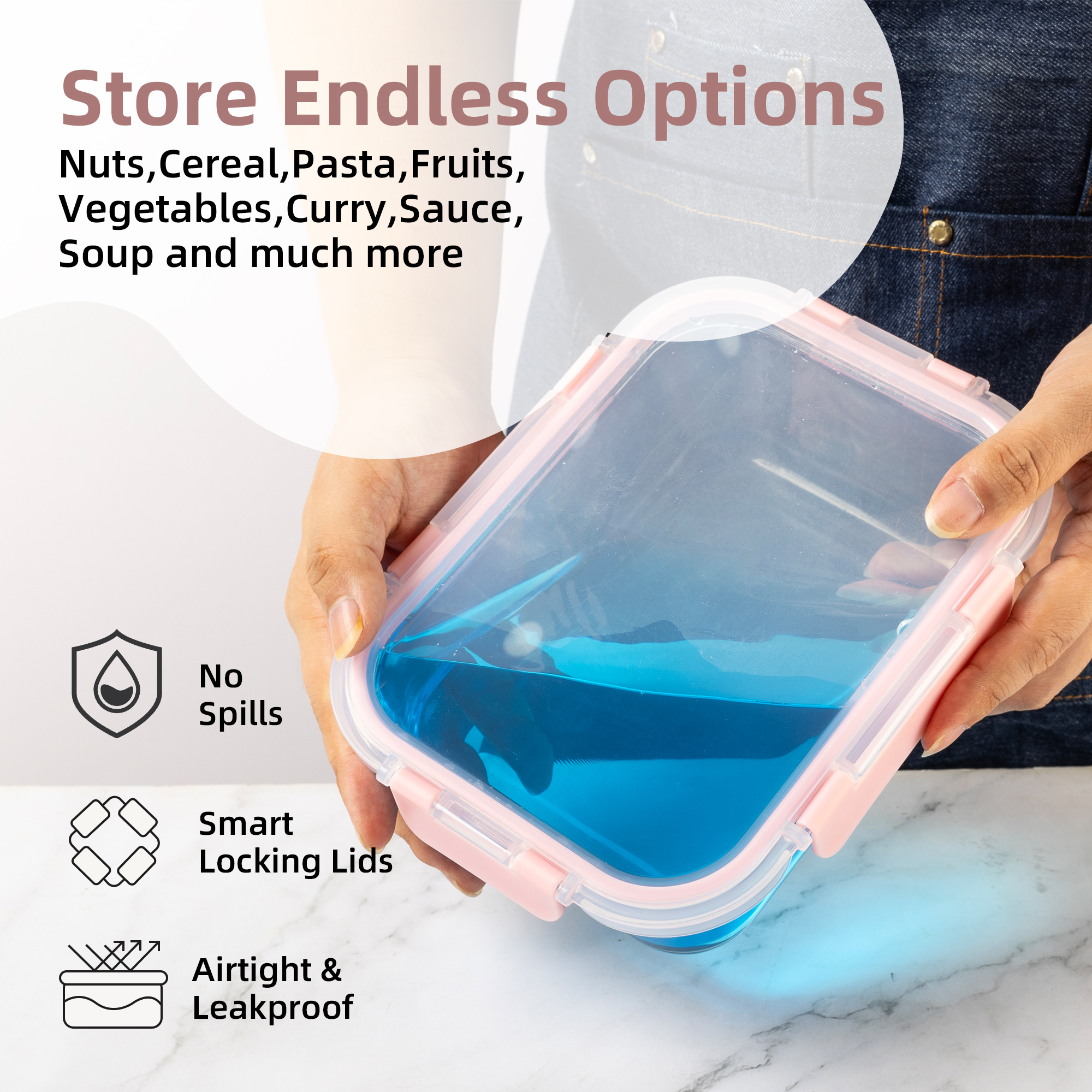 16-Piece Glass Food Storage Co - Food Storage Ideas recensione e prezzo