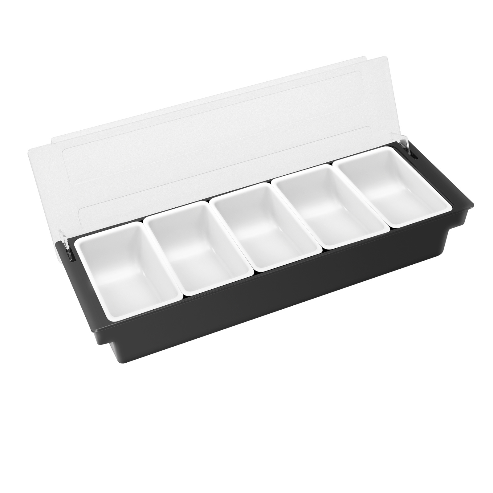 5 Compartments Divided Food St - Stackable Pantry Bin recensione e prezzo