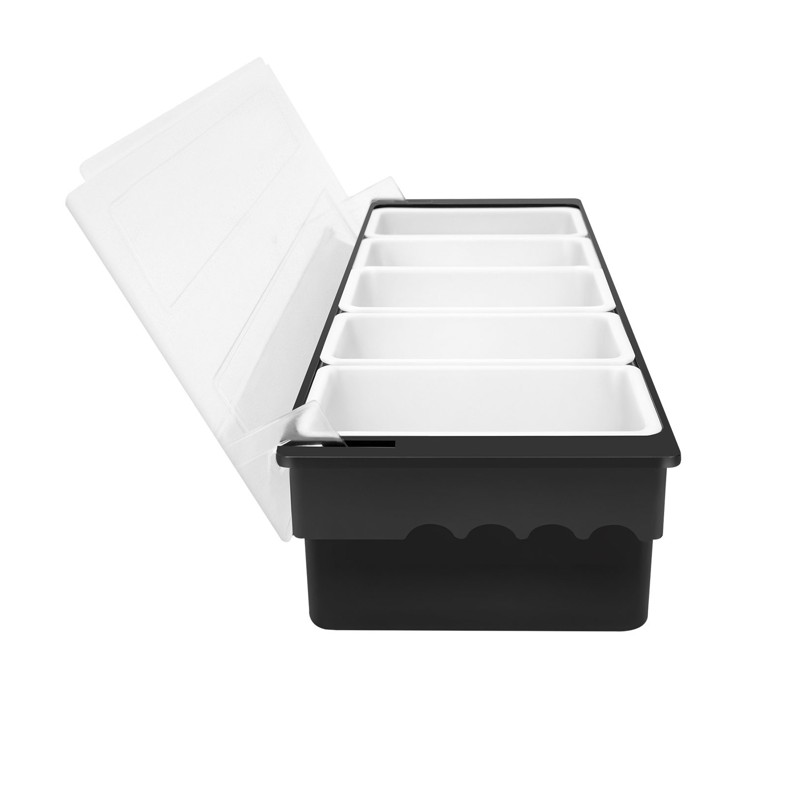 5 Compartments Divided Food St - Stackable Pantry Bin recensione e prezzo