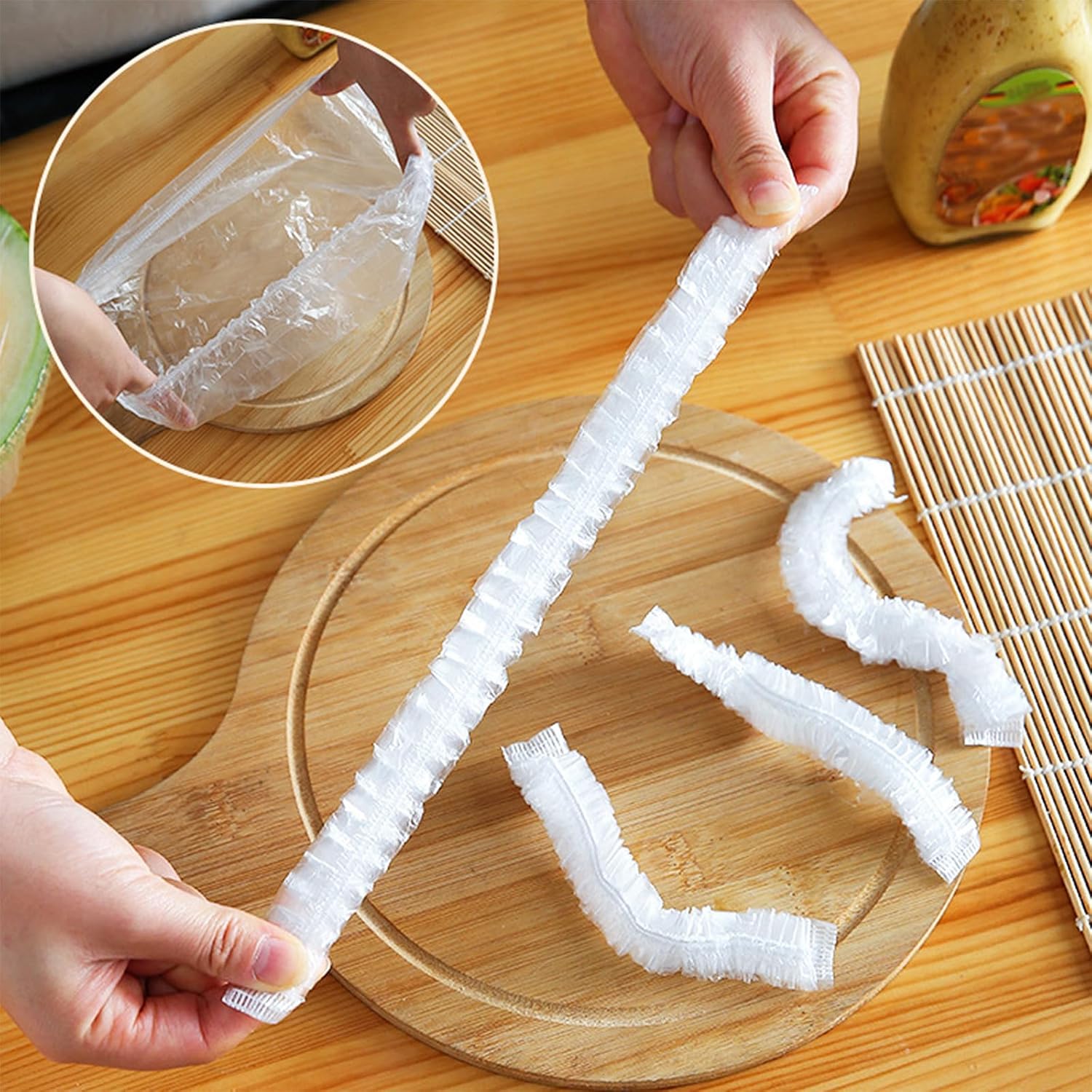 300PCS Elastic Food Covers, St - Food Storage Plastic Bag recensione e prezzo