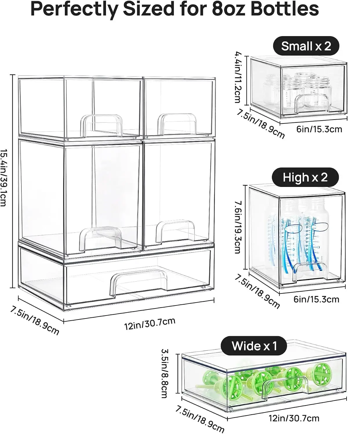 Stackable Storage Drawers Set  - Stackable Pantry Bin recensione e prezzo