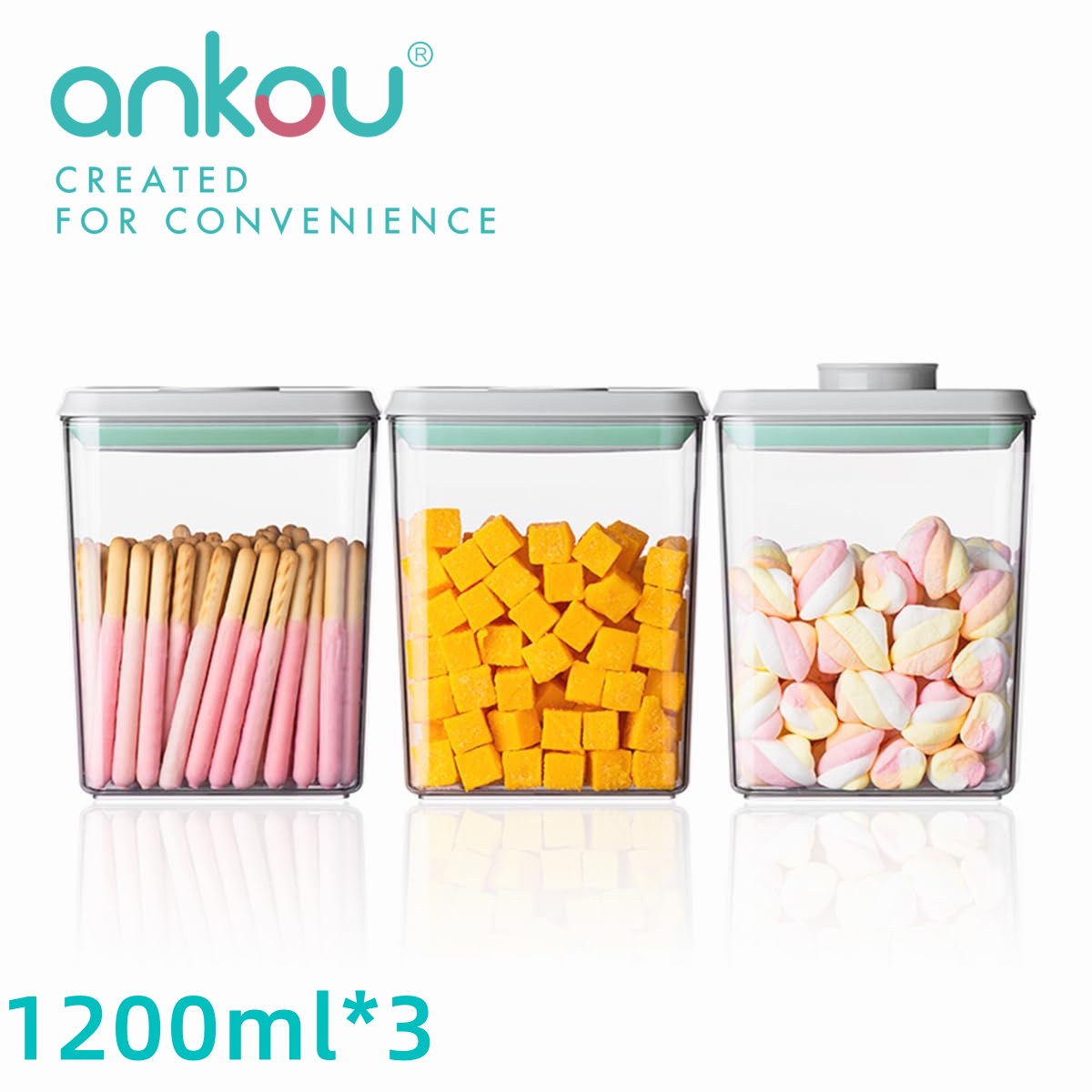 Ankou 3Pcs 1.2L Pop Airtight F - Food Storage Containers Set recensione e prezzo