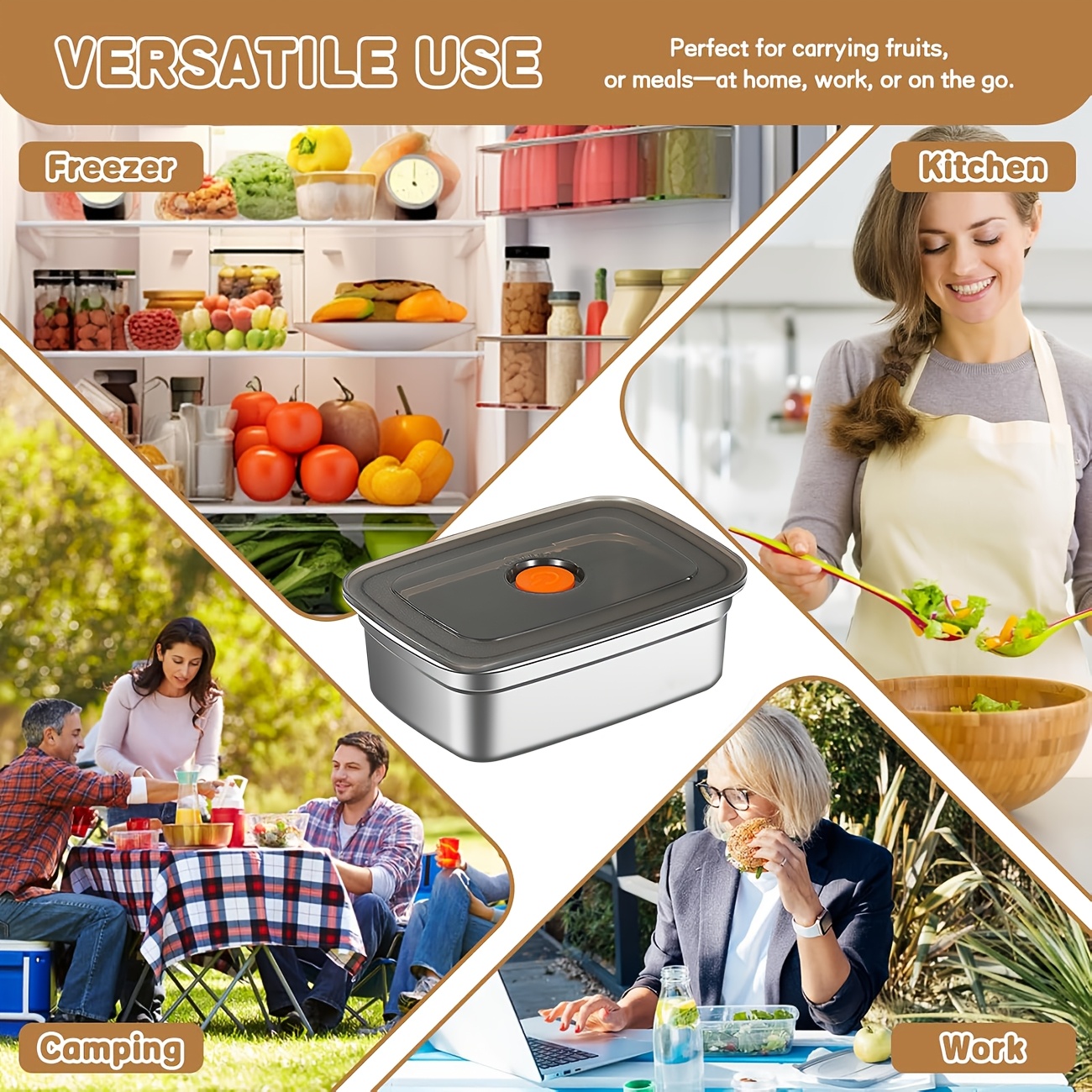 10-Piece Stainless Steel Food  - Food Storage Stainless Steel Containers recensione e prezzo
