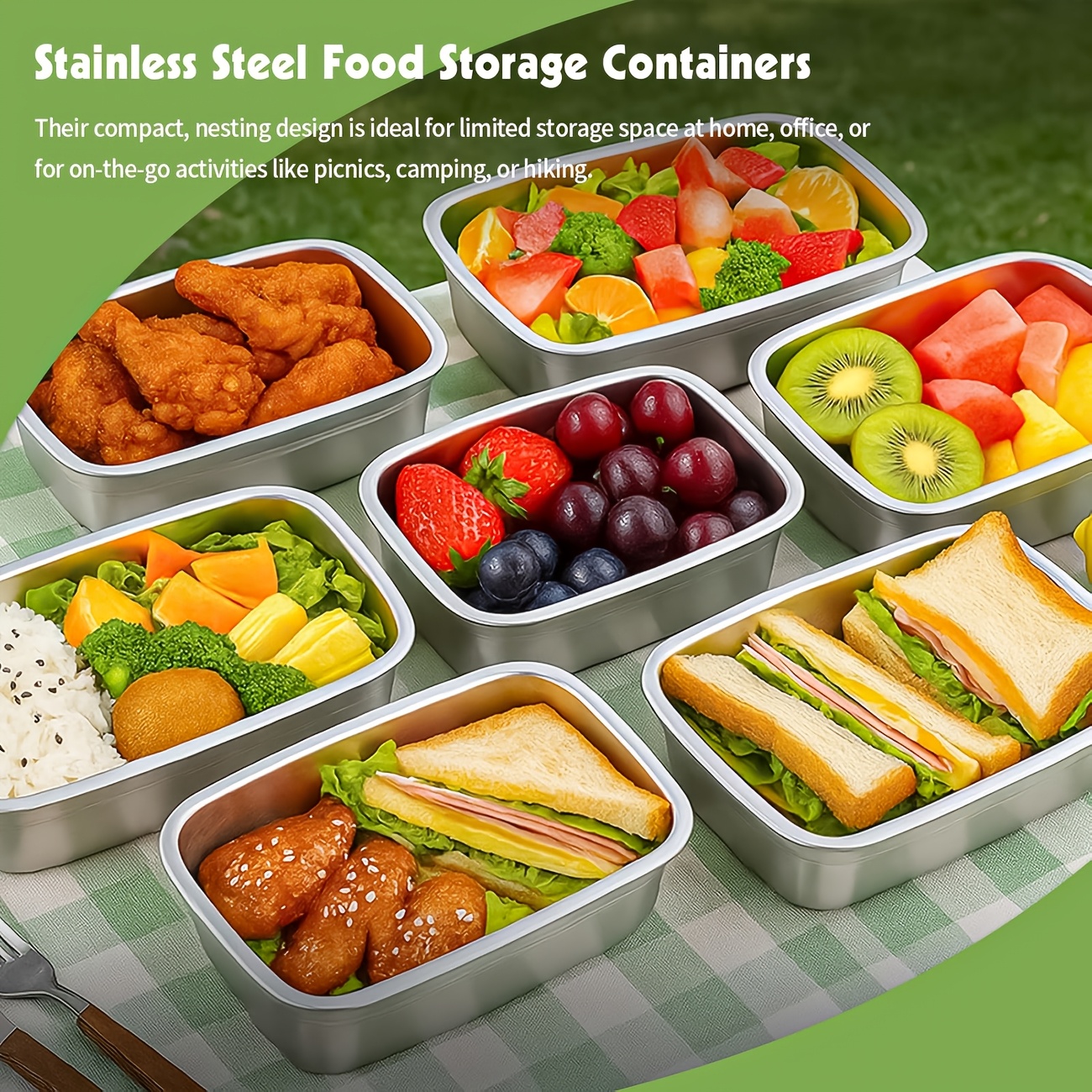 10-Piece Stainless Steel Food  - Food Storage Stainless Steel Containers recensione e prezzo
