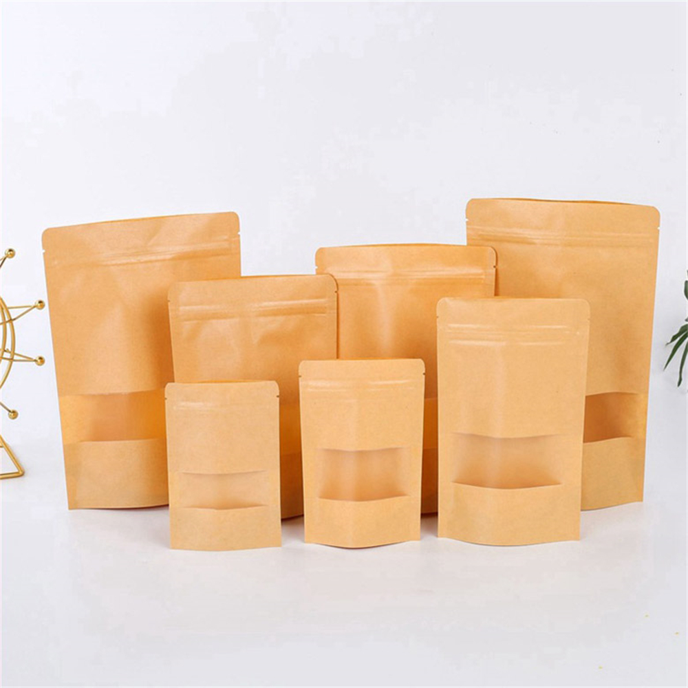 10pcs Zip Lock Kraft Paper Bag - Food Storage Year Supply recensione e prezzo