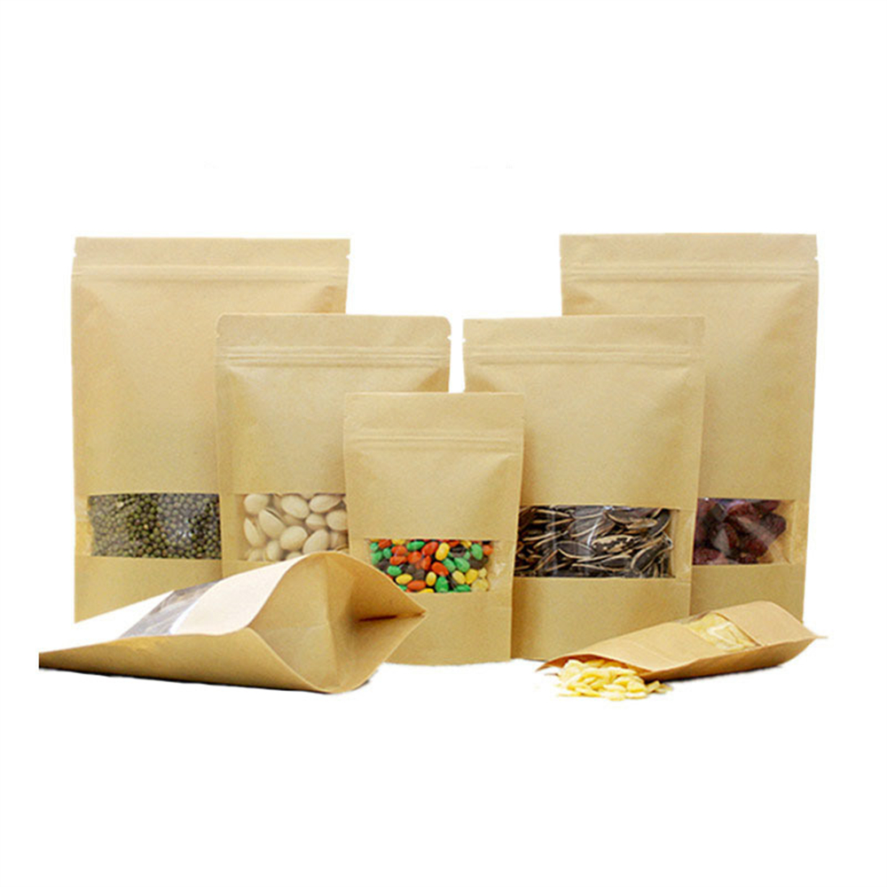 10pcs Zip Lock Kraft Paper Bag - Food Storage Year Supply recensione e prezzo