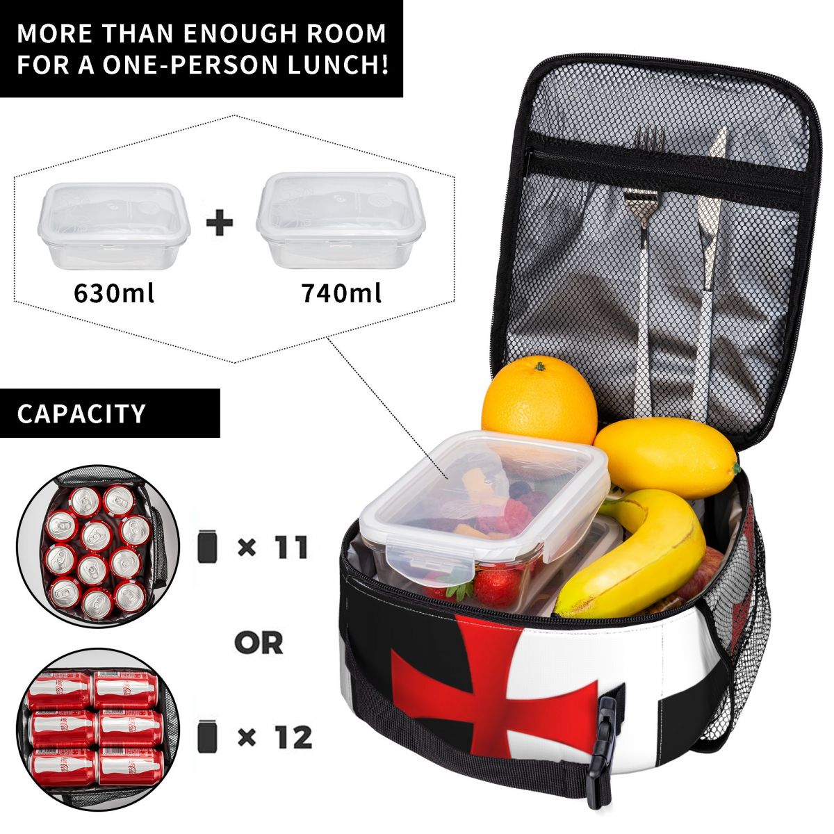 Templar Knight Jerusalem Cross - Food Storage Medieval recensione e prezzo