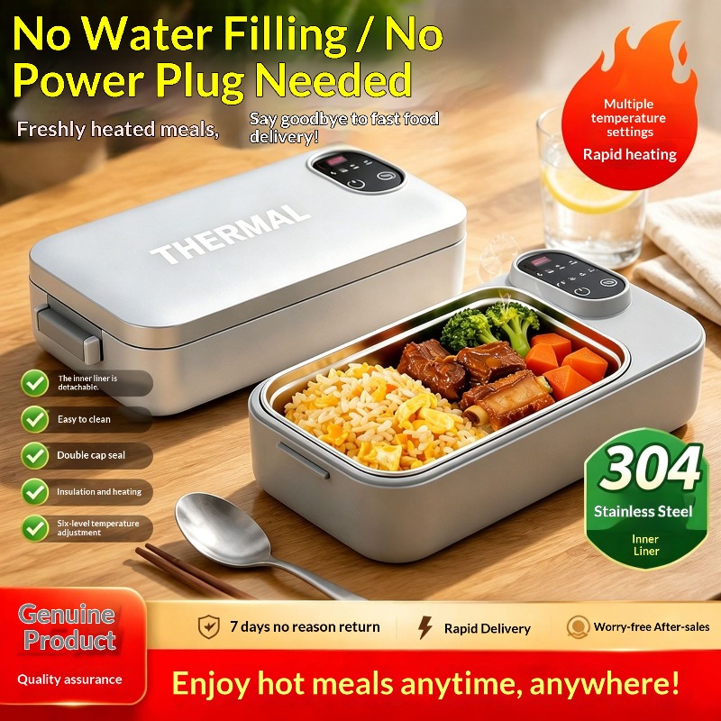 Heated Lunch Box Water Free In - Food Storage Box Stainless Steel recensione e prezzo