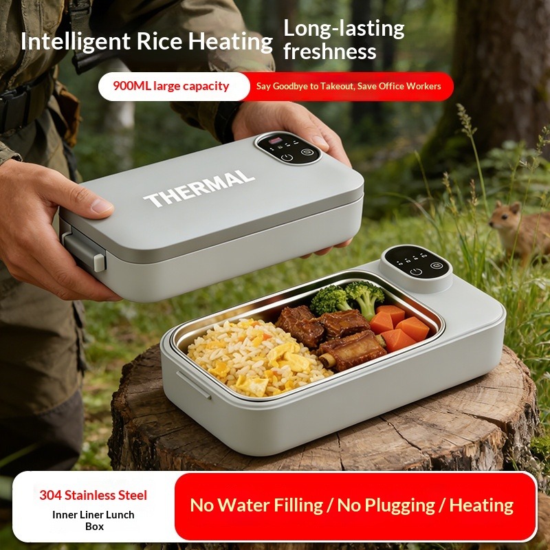 Heated Lunch Box Water Free In - Food Storage Box Stainless Steel recensione e prezzo