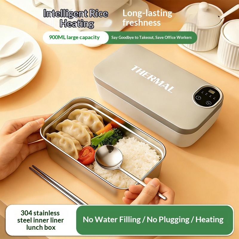 Heated Lunch Box Water Free In - Food Storage Box Stainless Steel recensione e prezzo