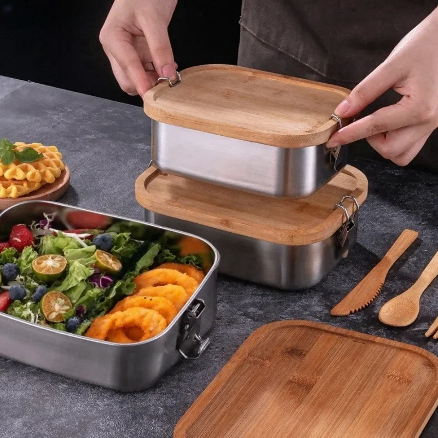 New 304 stainless steel bamboo - Food Storage Method recensione e prezzo
