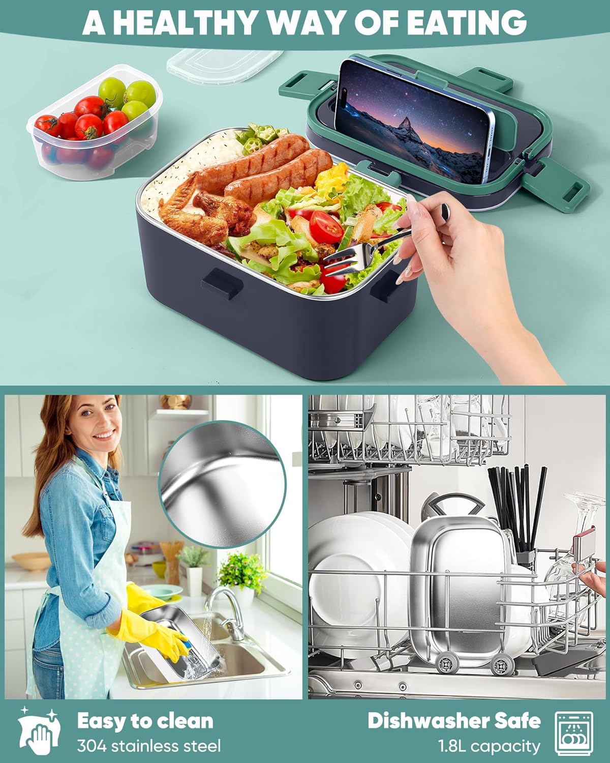 2025 New Non-Water-Filling Car - Food Storage Box Stainless Steel recensione e prezzo