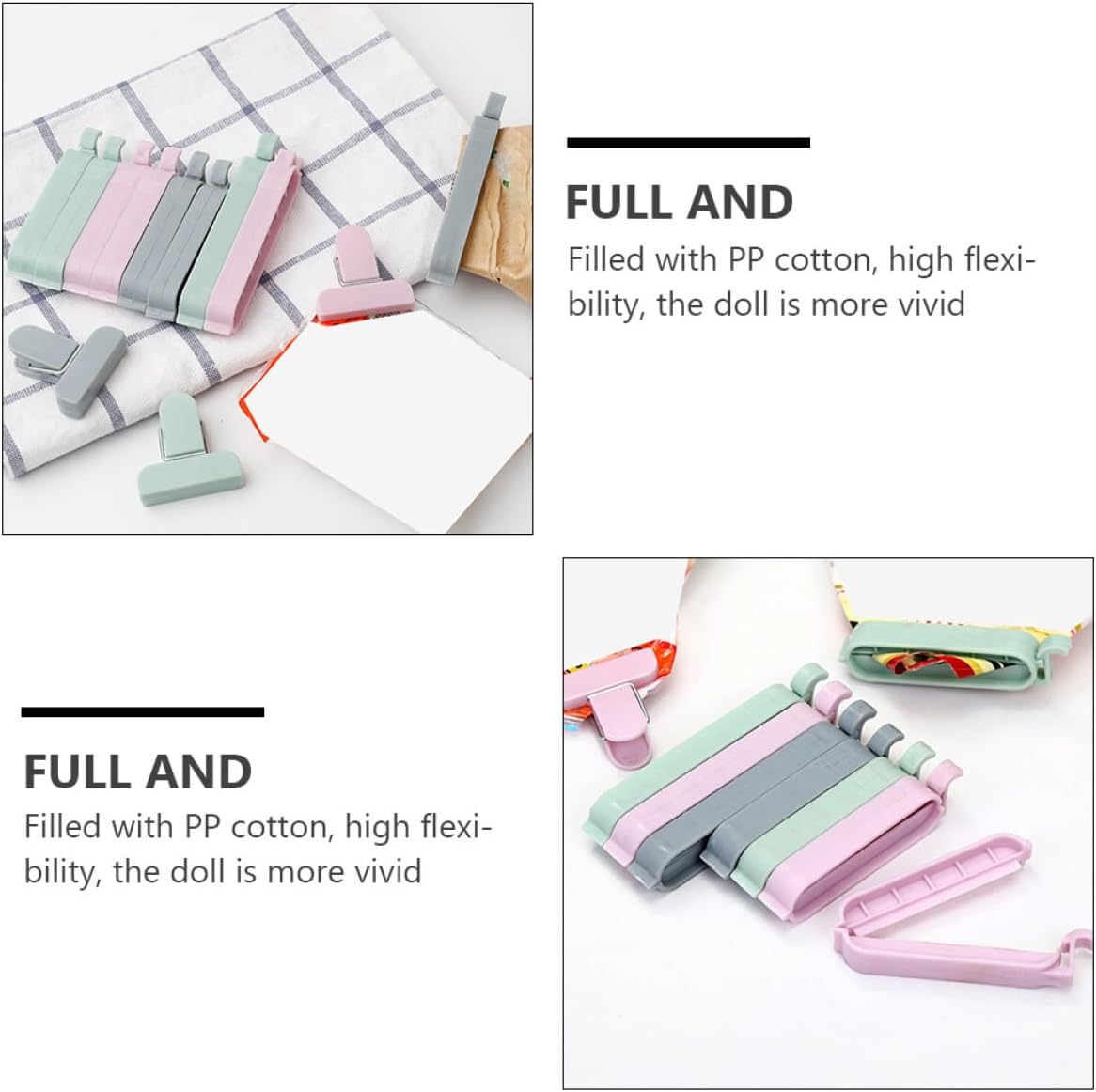 12pcs Plastic Bag Clips Sealin - Food Storage Plastic Bag recensione e prezzo