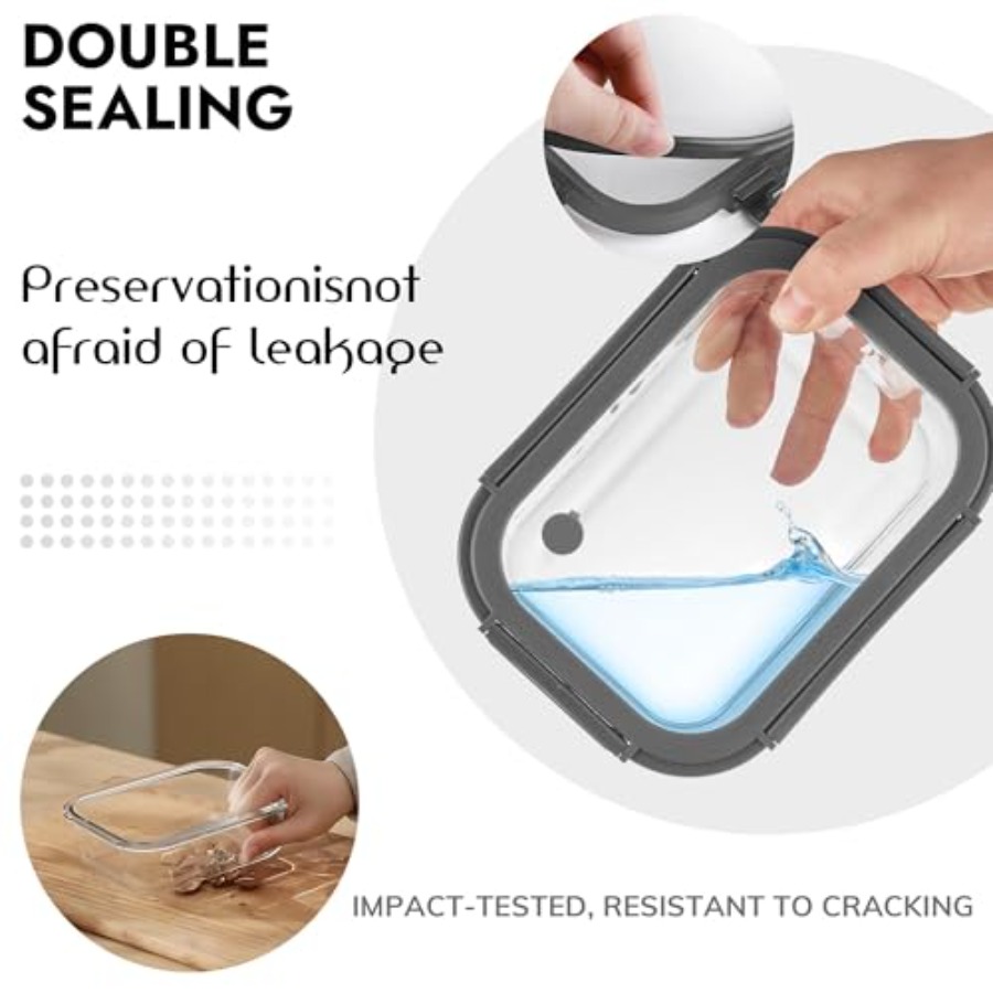 10-Pack Glass Food Storage Con - Food Storage Airtight recensione e prezzo