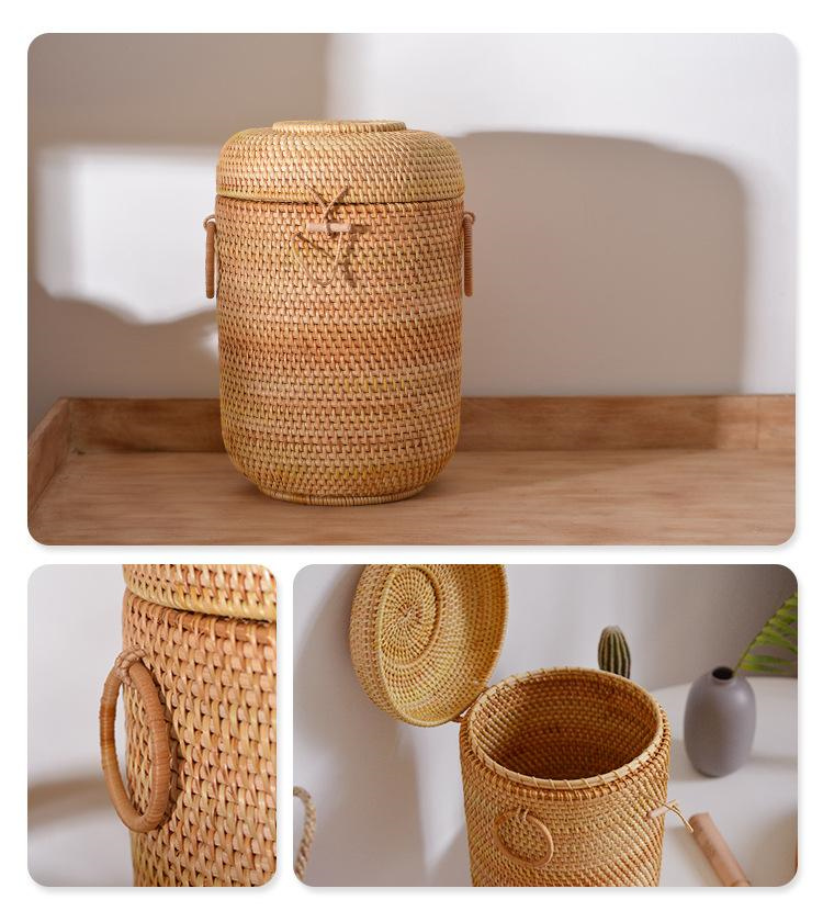 Handwoven Rattan Tea Storage B - Food Storage With Colander recensione e prezzo