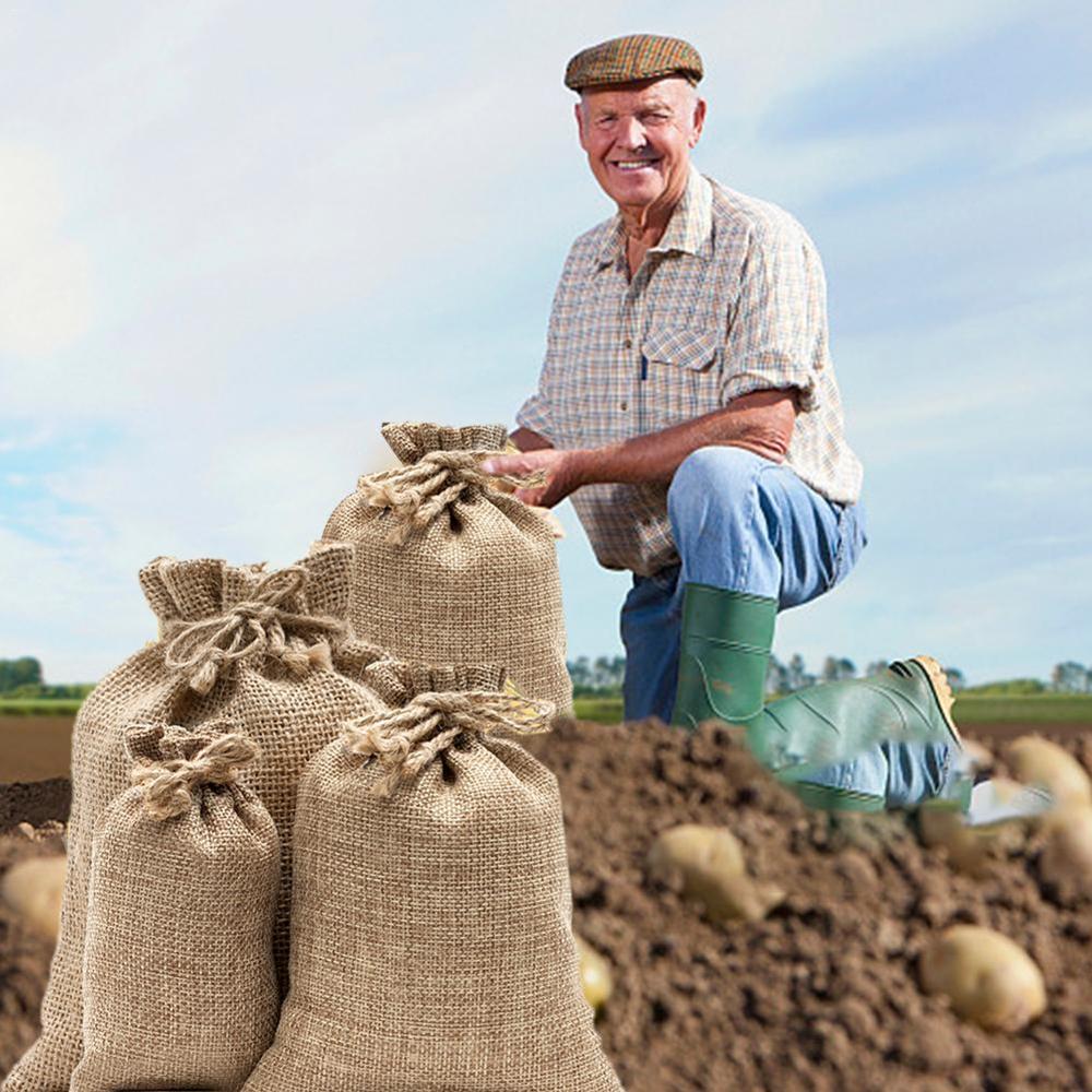 Burlap Potato Sacks Jute Potat - Food Storage Roots recensione e prezzo