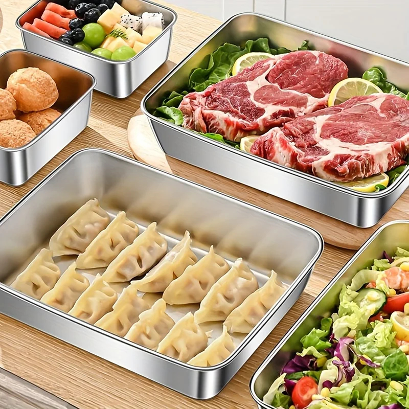 Rectangular Stainless Steel Fo - Food Storage Box Stainless Steel recensione e prezzo