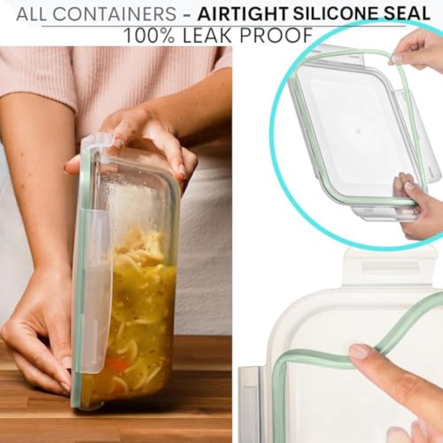 10 Cups/ 80 Oz 4 Pc Set of 2 G - Food Storage Containers Set recensione e prezzo