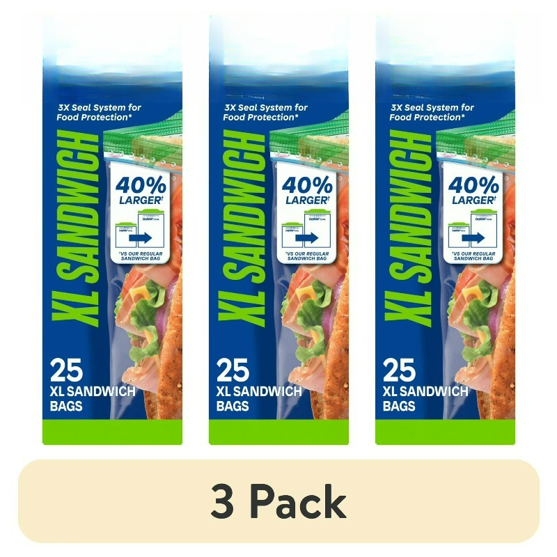 (3 pack) Brand XL Sandwich Bag - Food Storage Brands recensione e prezzo