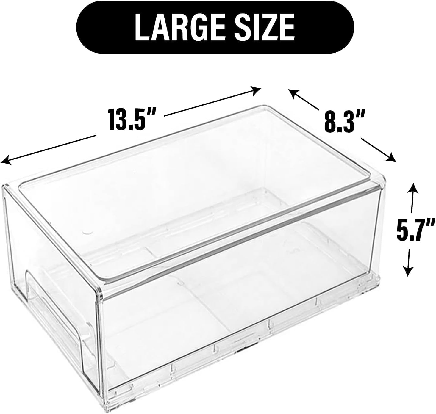 Clear Plastic Stackable Storag - Stackable Pantry Bin recensione e prezzo