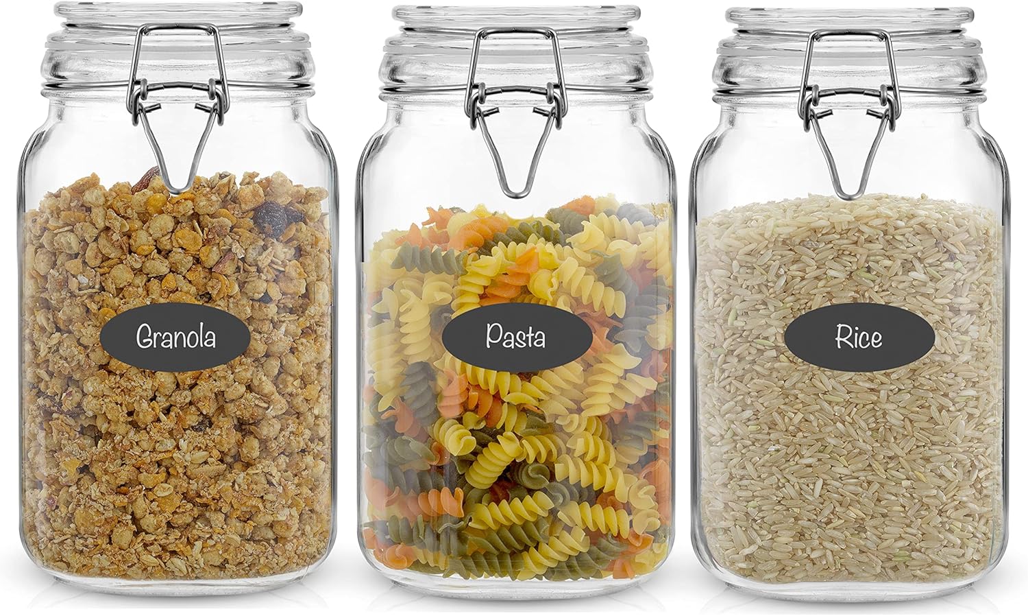 Airtight Glass Jars with Lids  - Food Storage Containers Set recensione e prezzo