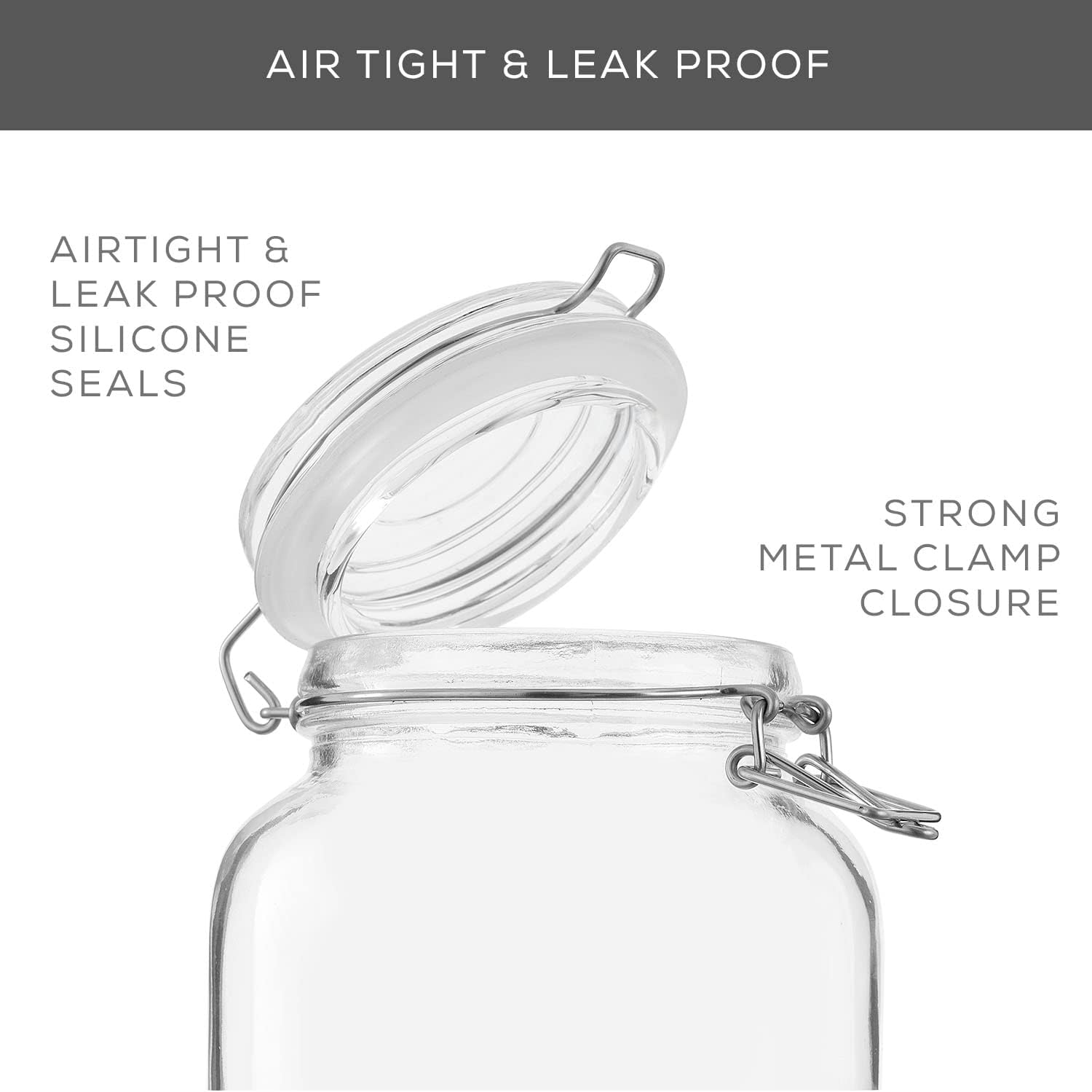 Airtight Glass Jars with Lids  - Food Storage Containers Set recensione e prezzo