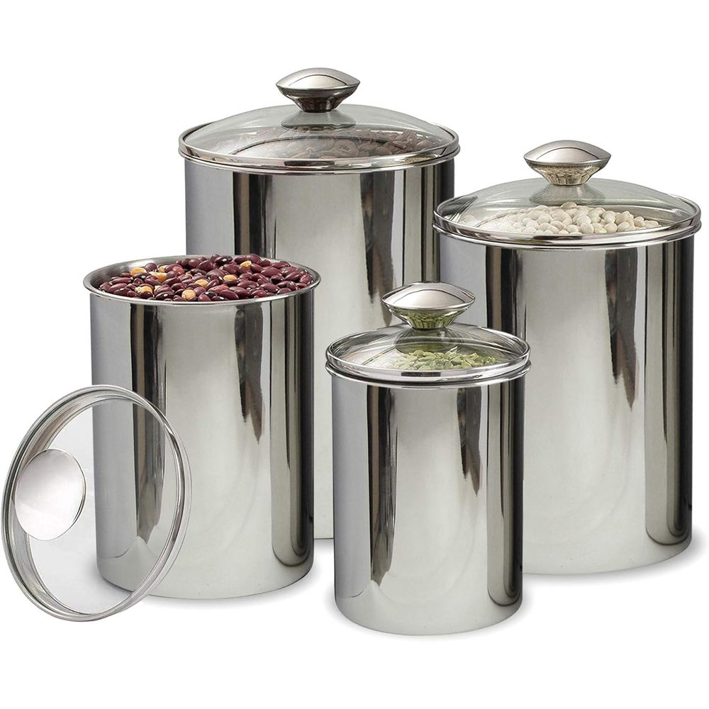 4-Piece Stainless Steel Food S - Food Storage Containers Set recensione e prezzo
