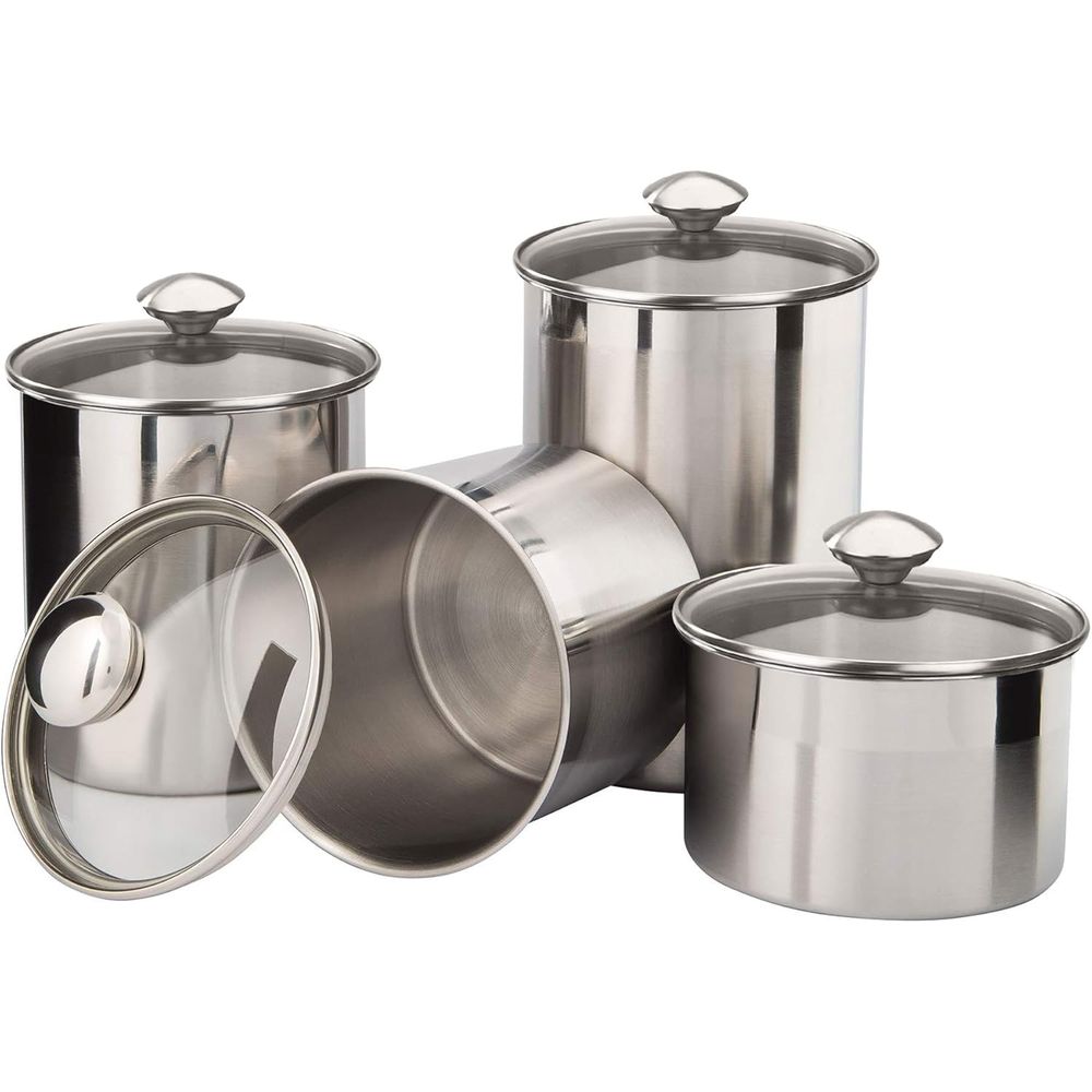 4-Piece Stainless Steel Food S - Food Storage Containers Set recensione e prezzo