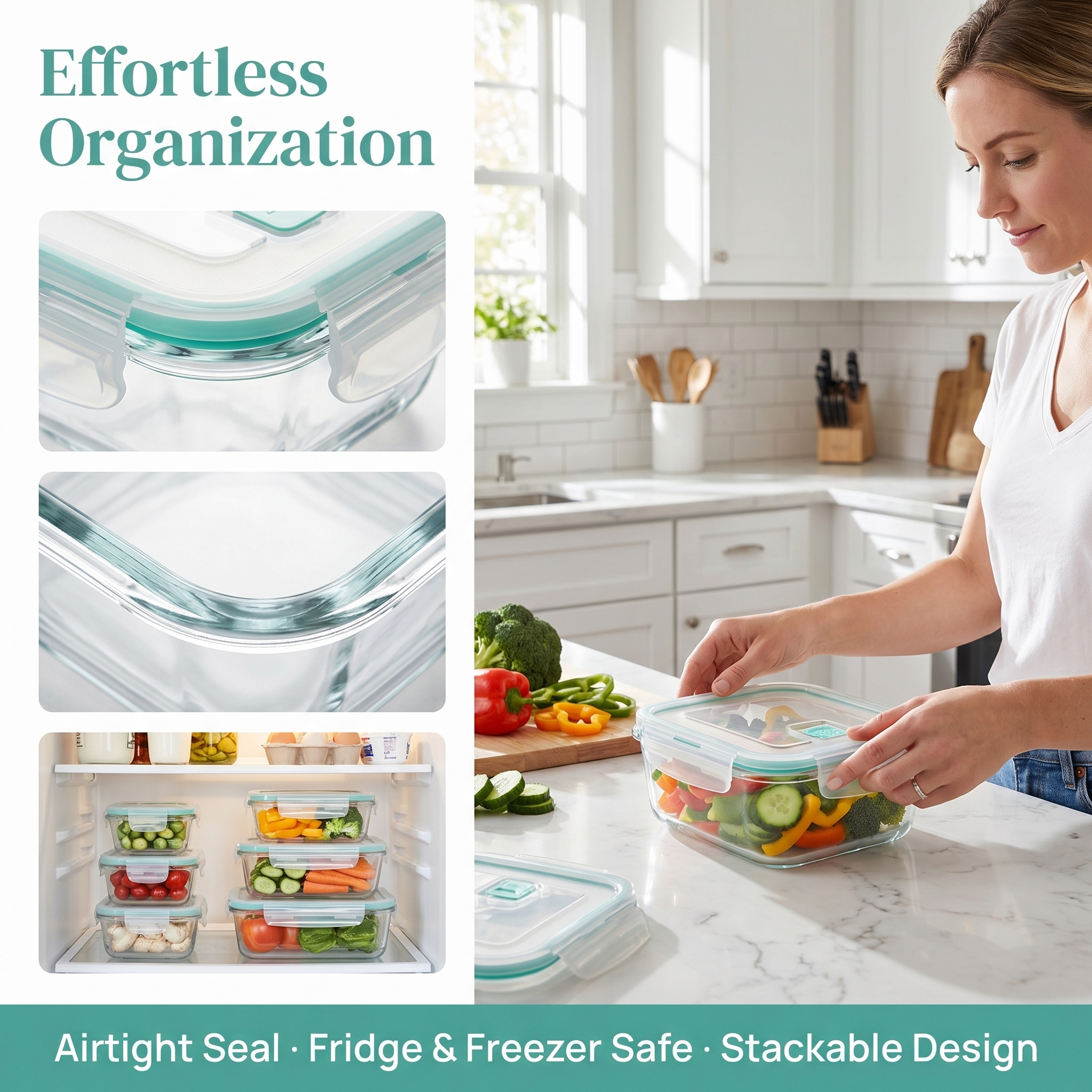 A set of 8 food storage contai - Food Storage Containers Set recensione e prezzo