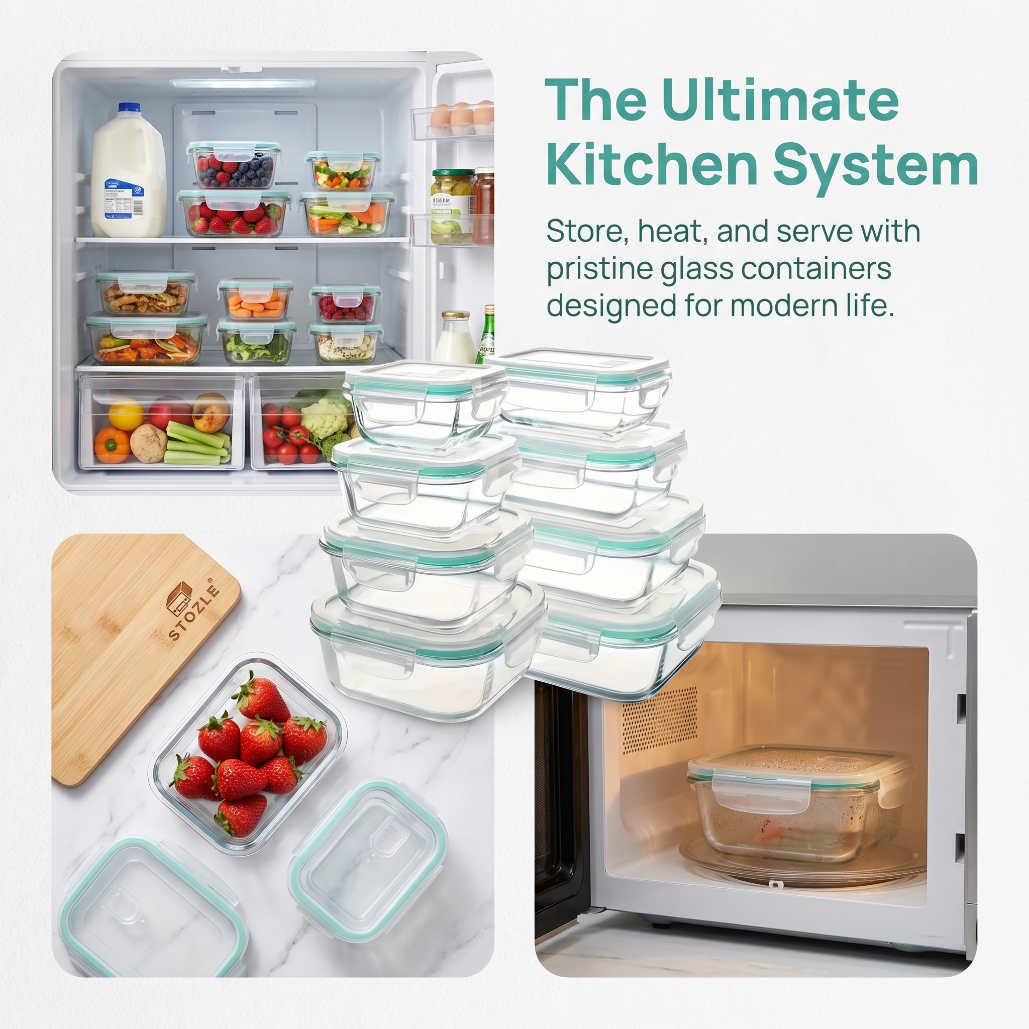 A set of 8 food storage contai - Food Storage Containers Set recensione e prezzo