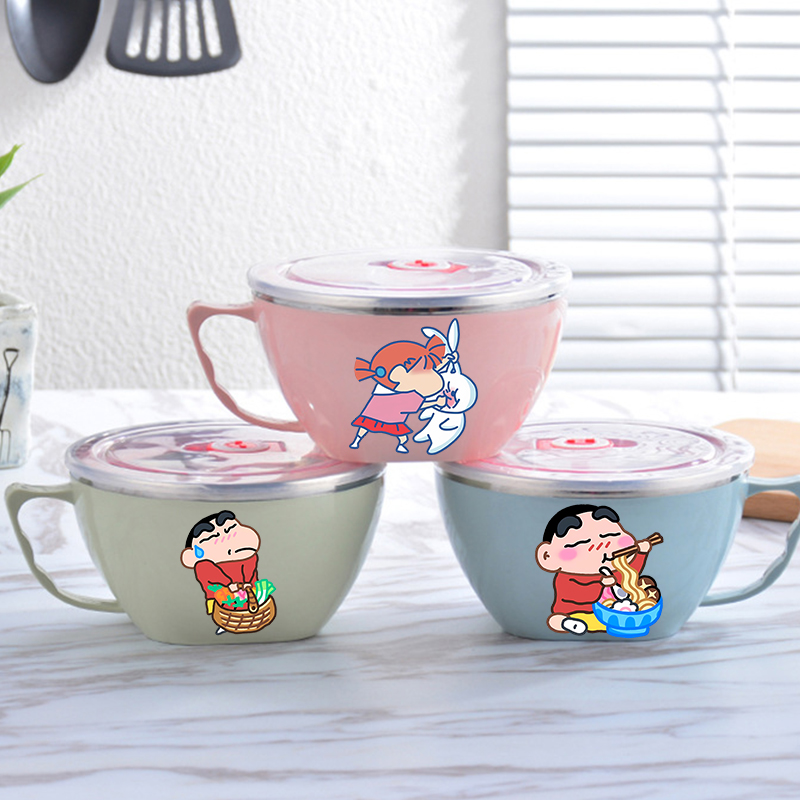 Crayon Shin-chan Noodle Bowl L - Food Storage Stainless Steel Containers recensione e prezzo