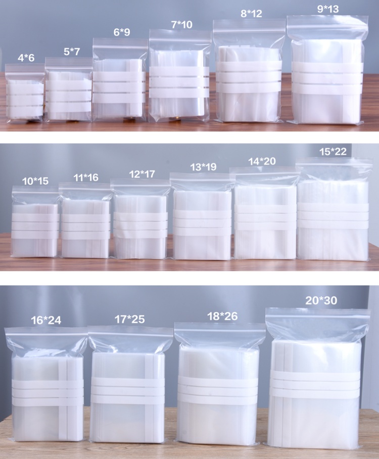 200PCS PE Clear Plastic Writin - Food Storage Plastic Bag recensione e prezzo