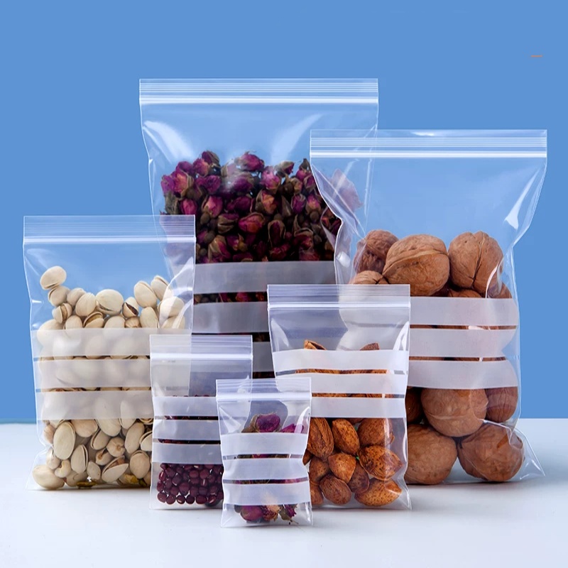 200PCS PE Clear Plastic Writin - Food Storage Plastic Bag recensione e prezzo