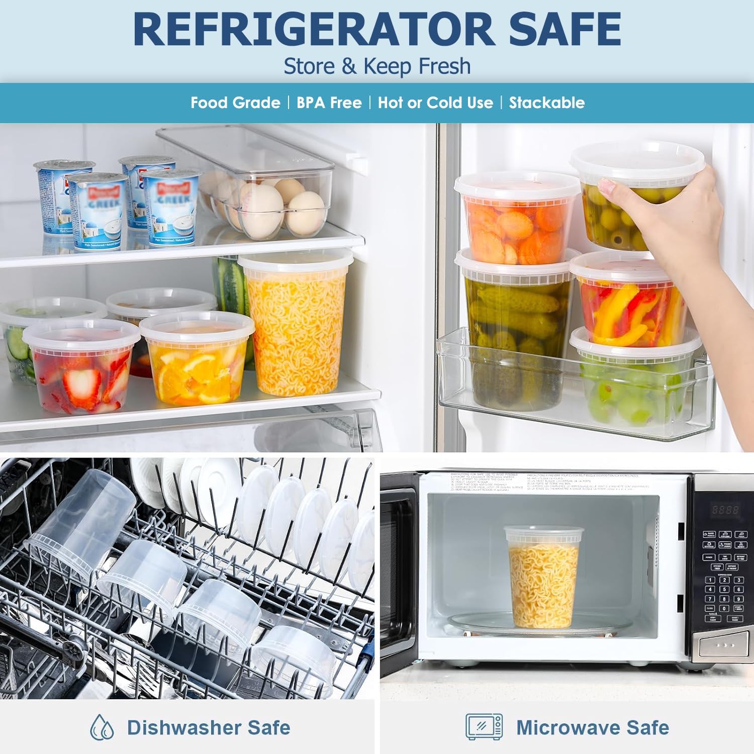 24pcs Deli Food Storage Contai - Food Storage And Preservation recensione e prezzo