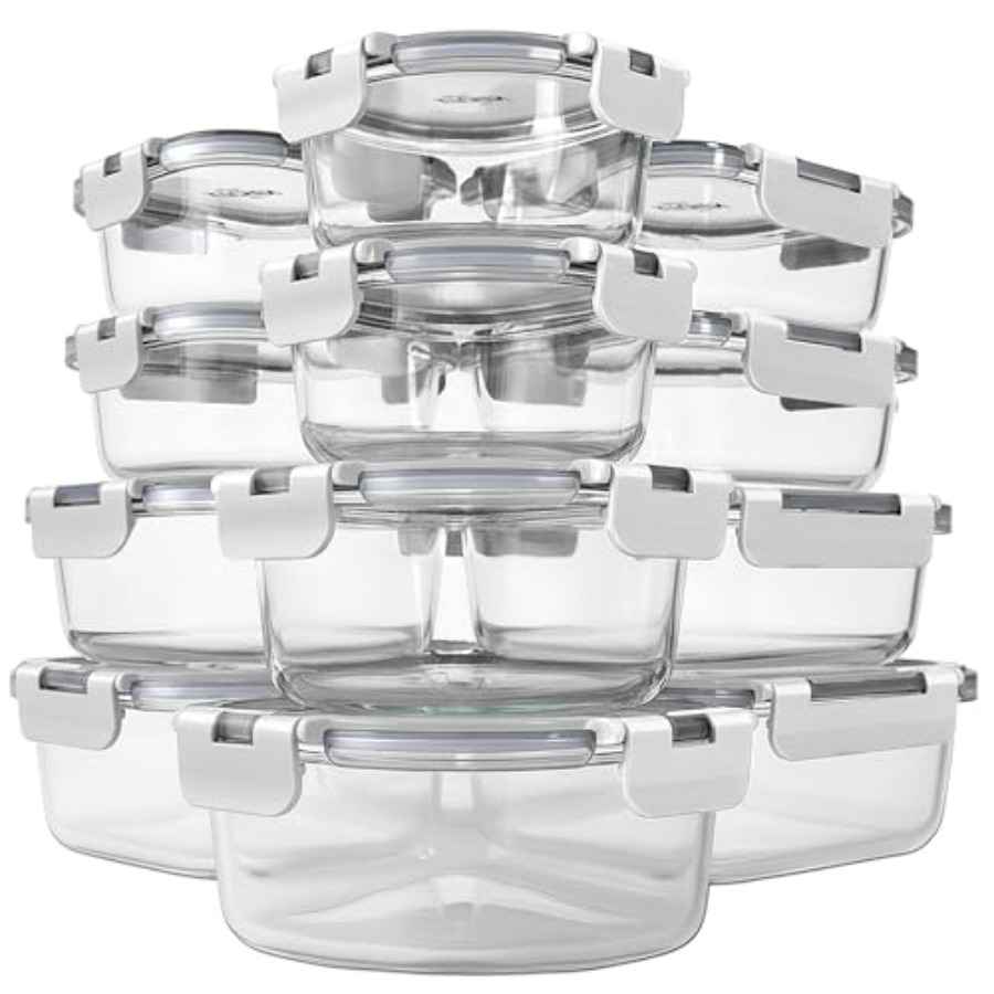 KITCHEN SHOPPE 24pc Borosilica - Food Storage Airtight recensione e prezzo