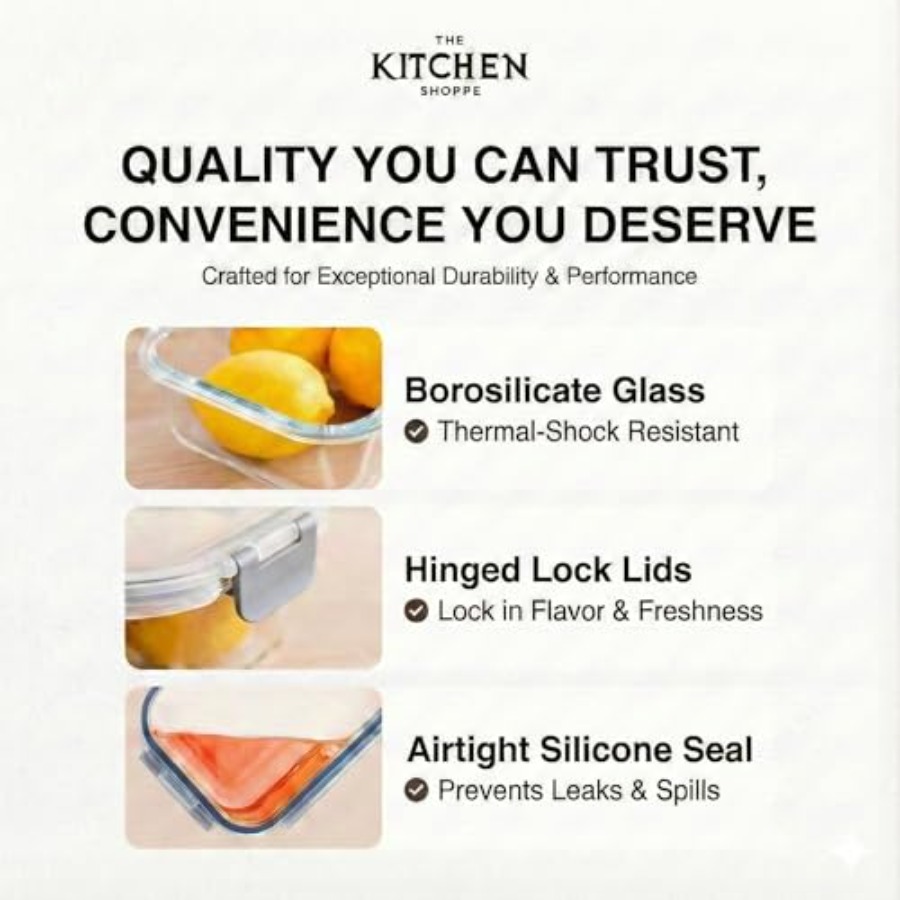KITCHEN SHOPPE 24pc Borosilica - Food Storage Airtight recensione e prezzo