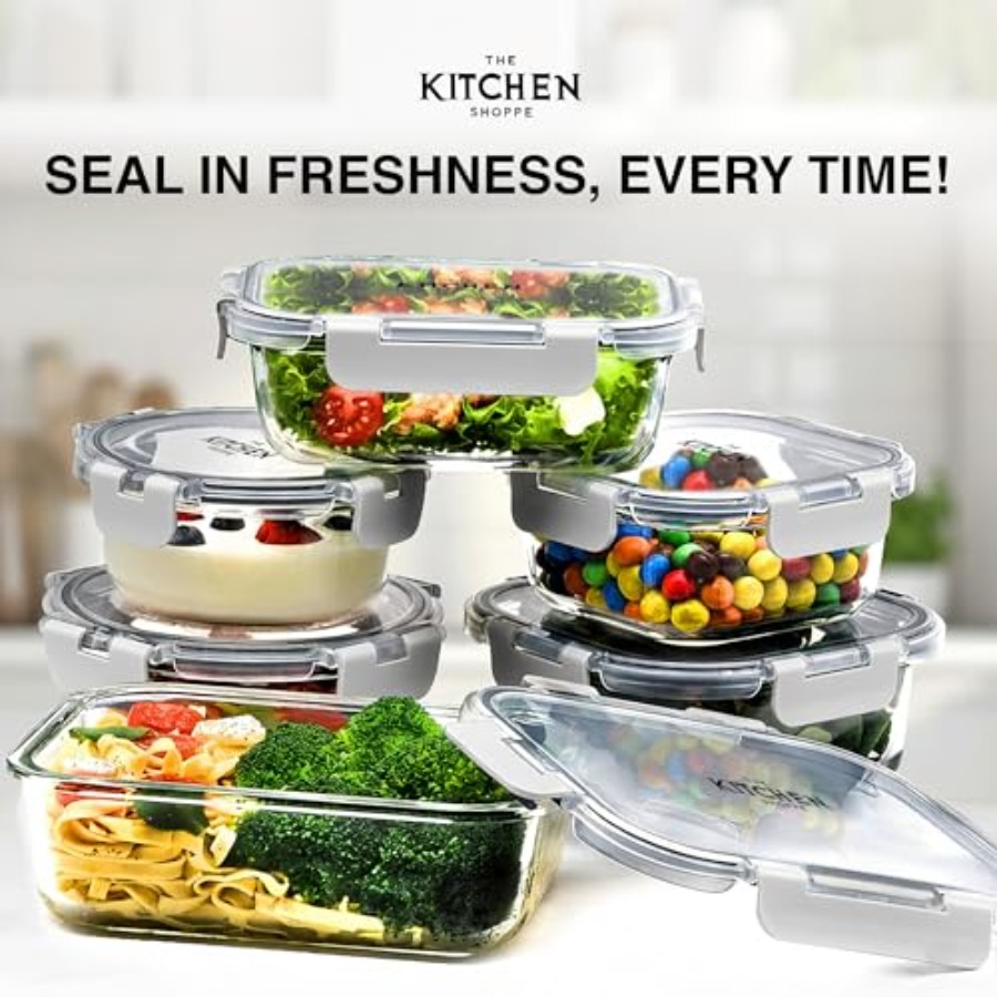 KITCHEN SHOPPE 24pc Borosilica - Food Storage Airtight recensione e prezzo