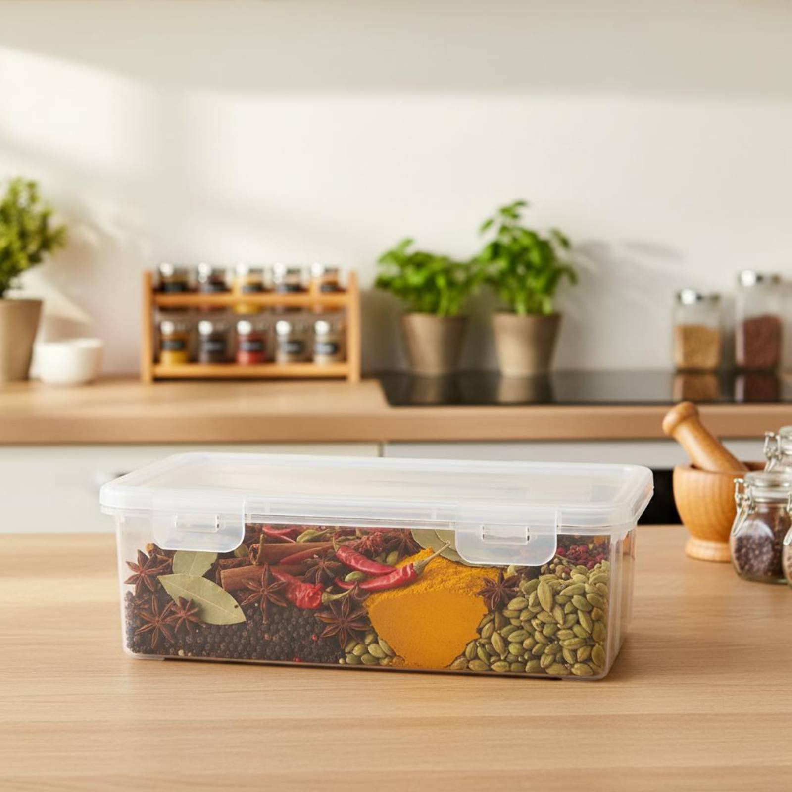 Transparent Seasoning Containe - Stackable Pantry Bin recensione e prezzo